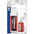 STAEDTLER 526 T-S1BK Tradition Eraser and Sharpener Set (Blistercard of 1 Eraser & 1 Single-Hole Sharpener)