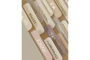 Acidea 90 Laminierte Bibelregister, Verdickt Großdruck-Index-Tabs für Frauen und Männer, laminierte Bibelbuch-Tabs für das Studium der Bibel, Altes & Neues Testament, Bibel Zubehör