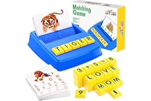 faentwc Educational Toys for 3 4 5 6 Year Old Boys Kids, Matching Letter Games for Kids Toys for 3-8 Year Olds Boys Girls Birthday Gifts for 3-8 Year Olds Easter Gifts Preschool Kindergarten Blue