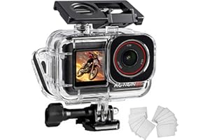 FitStill Wodoodporna obudowa 50 m do DJI Osmo Action 5 Pro/4/3, fotografia podwodna, podwójna konstrukcja zimnej stopy