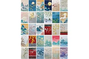 ZPPLD Lot de 30 cartes postales vintage, cartes florales, peintures à l'huile, cartes pour enfants, cartes de vœux, thème amour amitié, cartes romantiques