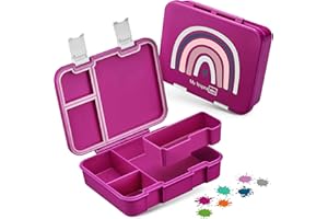 My Vesperbox® Brotdose für Kinder mit Fächern [JIN] - Lunchbox mit Trennfächern - Bento Box - Jausenbox - Brotzeitbox für Schule & Kindergarten - Vesperdose für Jungen & Mädchen