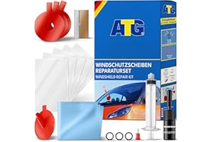 ATG Kit de reparación de parabrisas de coche - Kit de reparación de parabrisas de coche - Reparador cristal coche - Liquido reparador de cristales coche Reparación del parabrisas