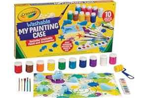 CRAYOLA Washable Deluxe Paint Kit | Includes Washable Paints, Sponges, Brushes and Roller | Painting Kit for Kids | Ages 4+