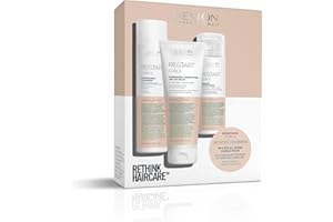 Revlon Professional, Re/Start Curls, Coffret Routine Complète Cheveux Ondulés et Bouclés, Shampoing Nutritif, Après-shampoing Soin Avec/Sans Rinçage, Crème Définitrice de Boucles-250ml+200ml+150ml