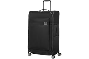 Samsonite Airea - Spinner L erweiterbar, Koffer, 78 cm, 111.5/120 L, Schwarz (Black)