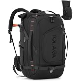 Tolaccea Expandable Travel Backpack 40L - 55L, Portable 17.3" TSA Compatible, Travel Backpack Cabin Airplane Roll-Up Men Wome