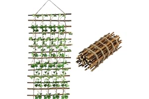 GREENKING Willow Garden Trellis, Expanding Trellis, Garden Trellis for Climbing Plants Outdoor, Made from Willow and Jute, 30×200cm