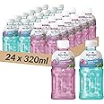 MOGU MOGU Real Fruit Juice with Nata De Coco 320ml | Random Flavours Selected ((24 Case (COTTON CANDY + BUBBLE GUM)))