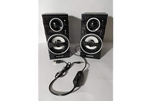 MAXTECH Casse AMPLIFICATE 20 W Coppia USB 2.0 Square-X 2 Vie per PC Notebook MP3/MP4 Mobile Phone Serie Lux