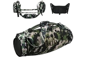 Travel Carrying Strap for JBL Boombox 3/Boombox 3 Wi-Fi Waterproof Portable Bluetooth Speaker, TXEsign Shoulder Strap with Two Side Covers Travel Carrying Pouch for JBL Boombox 3 (Camo)