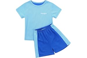 Jowowha Jungen Fußball Trikot Trainingsanzug Kurzarm T-Shirt und Shorts Sport Kleidung Set Fussball Basketball Sport Jogginganzug