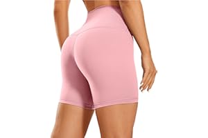 CRZ YOGA Naked Feeling Damen Kurze Yoga Leggings High Waist Blickdicht Fithess Shorts Radlerhose Sporthose - 7/10/15/20cm
