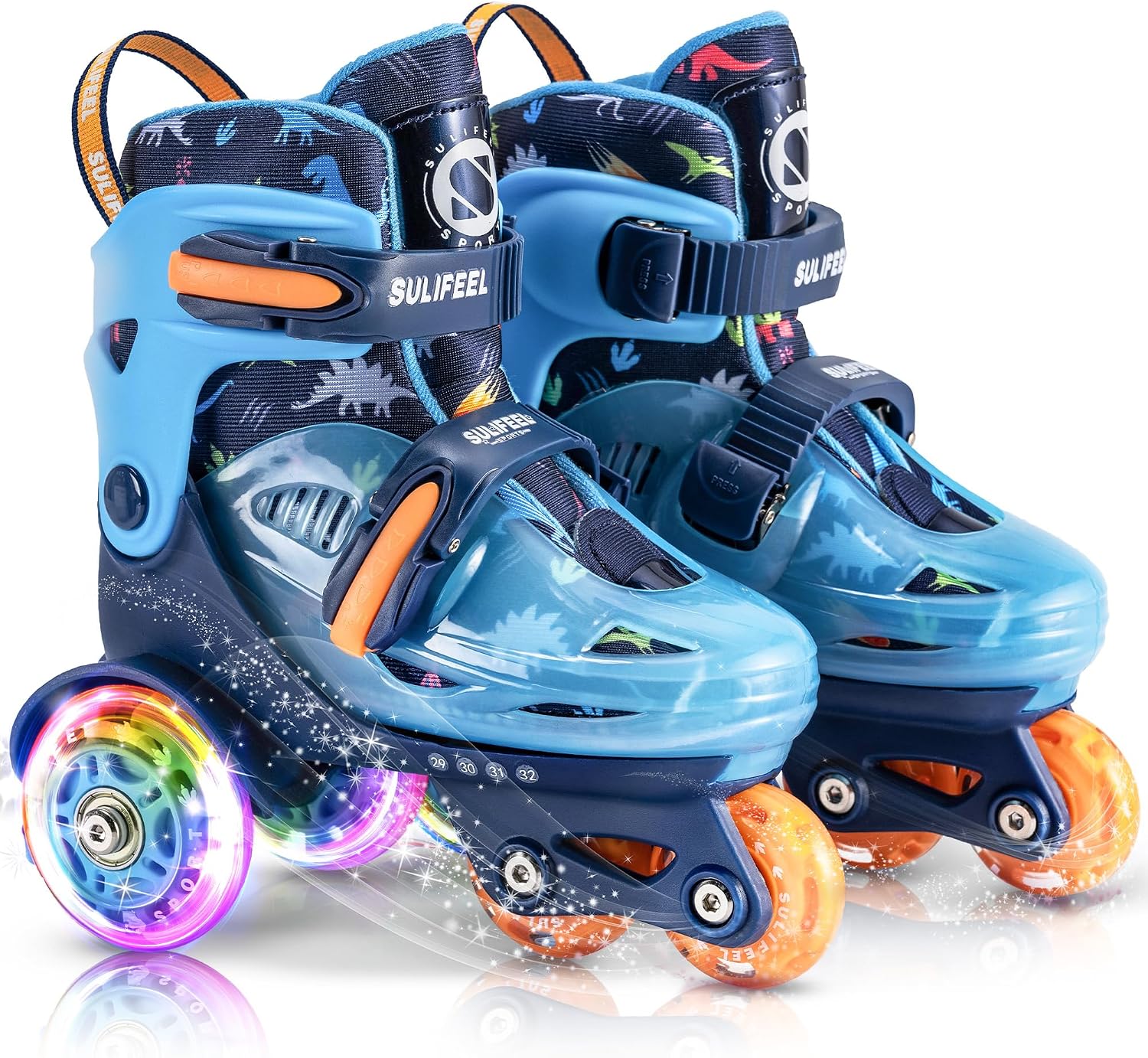 SULIFEEL Patines para Niños Patines Roller Ajustables con Ruedas Luminosas para Niñas y Niños Principiantes