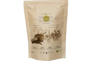 MySuperfoods Organic Moringa Powder 500g, Rich Source of Vitamin A & Riboflavin