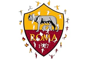 Iconic Puzzles, Roma Logo, Prodotto ufficiale, Puzzle di Legno per Adulti e Bambini, Legno 100% Sostenibile, Taglia M, 270 Pezzi