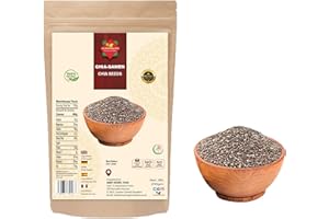 THE WORLDWIDE MINT Chiasamen 200g – 100% Natürlich, Reich an Omega-3, Ballaststoffen & Eiweiß – Vegan, Glutenfrei, Rohes Superfood – Ideal für Smoothies, Backen, Porridge, Salate – Wiederverschließbarer Beutel