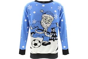 OLYMPIQUE DE MARSEILLE Pull de Noël Om - Collection Officielle Homme