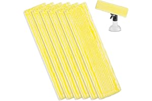 LIUHANCSQD 6 Pcs Almohadillas de Limpieza Compatibles con Kärcher Cabezales para Limpiacristales Kärcher, Almohadillas de Microfibra para Karcher WV2 WV5 WV6 Plus Premium Aspiradora de Ventanas