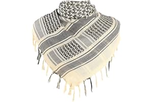 AIEOE Sciarpa Cotone Shemagh Kefiah Palestinese Originale Bandana Militare Araba Deserto Unisex Scialli