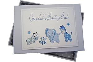 White Cotton Cards Grandad's Boasting Book Photo Album (Tiny, Blue)