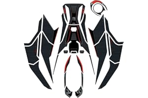 Resin Bike Motorcycle 3D Stickers Compatible with Aprilia SR 125-200 2022-2023. Fuel Tank Protections from Impact and Scratches. Complete Resin Stickers Kit - Gadget Moto