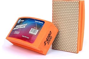 Z-Lion Resin Diamond Hand Polishing Pads Grits 3500 for Stone Glass Ceramic Marble Granite