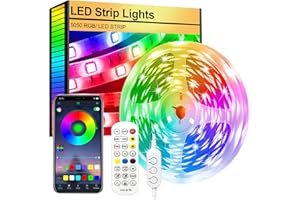 FUPT Led Strip Lights,5m Light Strips Flexible 5050 RGB Colour Led Lights for Bedroom,TV Music Sync Color Changing Lights for Room Party