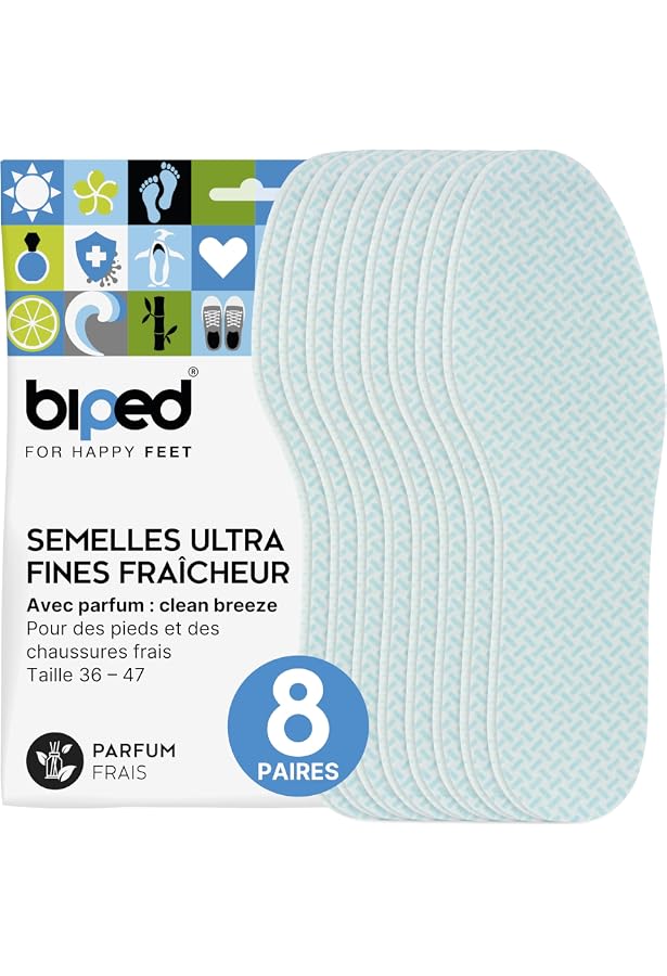 6 Paires De Semelles Intérieures Fines Parfum Citron - Anti-transpiration, Pour Chaussures Homme/femme