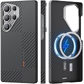RAPTIC Samsung Galaxy S25 Ultra i&ccedil;in Mondrian Kılıf MagSafe ile Uyumlu, Kaymaz ve İnce Hafif Dokunma Hissi 600D ve 1500D Aram