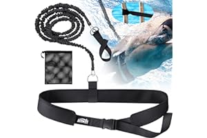 ALCKIJY Cintura di nuoto per piscine | 2,5-7,5M Cintura di resistenza regolabile | Adatta per adulti e bambini | Accessorio di nuoto per tutte le piscine