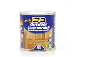 Rustins Quick Dry Outdoor Clear Varnish 250ml Satin