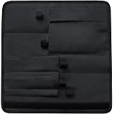 Mythlon Chef Knife Bag, Roll Up Case 5 Slots, Empty Knife Holder Case Waterproof Oxford Fabric, Black Organizer Blanket for C