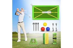 Edenarch® Golf Training Mat For Swing Path Detection | Golf Training Aid For & | Analyse Swing Path & Correct Stance & Posture | Golf Gift Accessories For Beginners | UK Based Company, Green