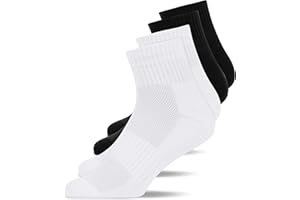 Snocks 4 Paia di Calzini Running Corti per Uomo e Donna in Cotone Organico - Calze Sportive Unisex Taglia 35-50 Calzini Palestra Donna Uomo Antivesciche e Antiscivolo per Padel, Crossfit, Basket