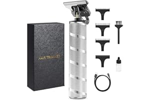 ANYFACE Haarschneidemaschine Profi Haartrimmer Herren, Bartschneider Herren Zero Gapped Haarschneider, kabelloser T-Trimmer Barttrimmer mit 3 Führungskämmen Trimm Set