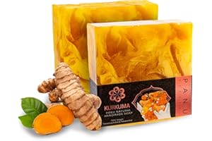 ‎PANU NATURAL Panu Seifen Kurkuma - Vegane Duschseife für alle Hauttypen - Naturseife als festes Duschgel und festes Shampoo - Premium Soap Bar - Natürlicher Duschbrocken als festes Duschgel