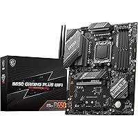 MSI B650 Gaming Plus WIFI, Scheda madre ATX Socket AM5, DDR5 Memory Boost 6400+MHz/OC, 2 PCIe 4.0 x16, 2 M.2 Gen4, Wi-Fi 6E, 