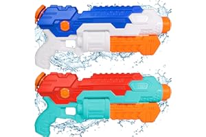 AOLUXLM Large Water Guns, Outdoor Toys for Kids Adults, 1000ml Water Pistols with Long Range 10-12M, 2 Pack Pump Water Guns for Boys Girls Adults, Dog Training, Water Game for Pool Beach Garden Bath Outdoor