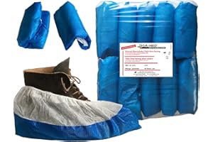 Surchaussures une fois de Tiga-Med professionnelle avec antisch antidérapant ohle 200 (Lot de 4 x 50) extradick 9 gr. Une Fois jetable Couvre-chaussures Chaussures de Tiga Premium Professionnel