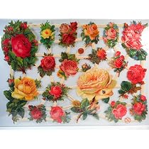 EF Glanzbilder Mit Blumenkorb-Motiv – Ca. 24 X 15 Cm, Für Scrapbooking, Deko & Basteln