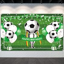 Fußball-Banner 180x110 Cm – Geburtstags-Deko Für Jungen Mit Seil, Fotohintergrund