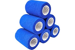 COMOmed Non-woven fabric self-adhesive Bandage venda cohesiva Mascota Vendaje Azul 7.5cmX4.5m 6 Volumen