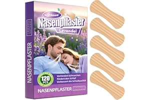 HEPHBOARD Nasenpflaster Schnarchstopper 120 Stück Nasenpflaster Schnarchen mit Lavendel für Besser Schlafen Nose Strips Anti Schnarch Nasenstrips Besser Atmen Nasenspreizer Nasal Strips Gegen Schnarchen