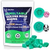 JDiction Remeltable Silicone Mould Making Kit, 35X Reusable Silicone Rubber without Mix, Non-Toxic, Odorless, Reusable Silico