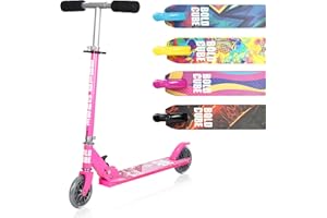 BOLDCUBE Classic 2 Wheeler | Scooter for Kids Ages 4-9 Years | Lightweight | Fold & Go | Adjustable Height 69 to 82 cm