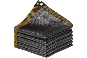 VTEYEYA Siatka zacieniająca z oczkami – żagiel przeciwsłoneczny do ogrodu, 2 x 3 m, siatka zacieniająca, siatka chroniąca przed słońcem, siatka zacieniająca do szklarni, na taras, rośliny, wiatroodporna,