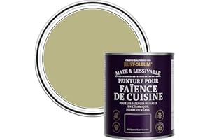Rust-Oleum Peinture Verte Résistante à l'eau pour Faïence de Cuisine, Finition Mate - Vert sauge 750ml