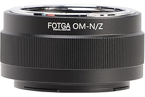 FOTGA Objektivadapter Konverter Ring für Olympus OM Mount Objektiv Lens to Z-Mount Mirrorless Kamera, Kompatibel mit Nikon Z50 Z30 Z9 Z8 Z7II Z6II Z7 Z6 Z5 Zf Zfc Full Frame Spiegellose Kamera