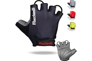MACCIAVELLI Fahrradhandschuhe Herren Damen - Halbfinger MTB Fahrrad Handschuhe - Sommer Radsporthandschuhe für Mountainbike, Rennrad & Downhill